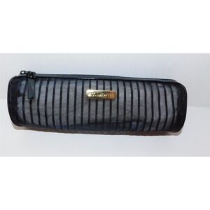 St John Black Patent Mesh‎ Cosmetic Case Bag